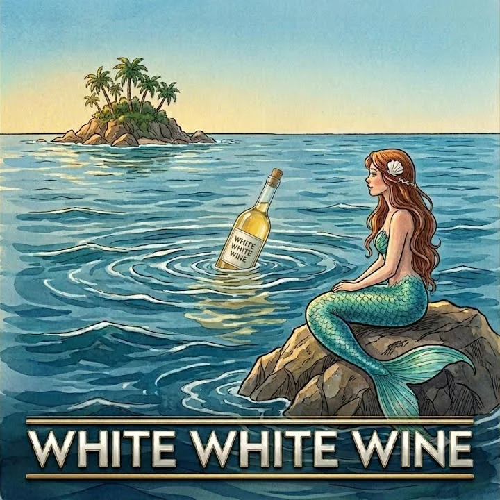 White White. Wine cover artwork